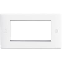 Nexus Euro-Module Rectangular 4 Module - Front Plate Plastic