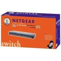 Netgear Prosafe FS116UK 16-Port Fast Ethernet Unmanaged Switch 10/100Mbps