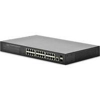 Network RJ45 switch Digitus Professional Gigabit Ethernet Web Smart 24 Port Switch, 2 Kombo Port