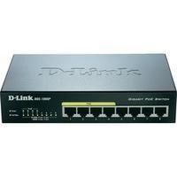 Network RJ45 switch D-Link DGS-1008P 8 ports 1 Gbit/s PoE