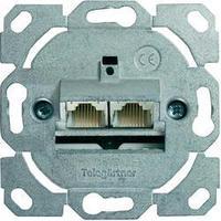 network outlet flush mount insert cat 6 2 ports telegrtner