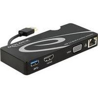 Network adapter 1 Gbit/s Delock HDMI, VGA, USB 3.0, LAN (10/100/1000 Mbps)