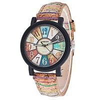 New Fashion Casual Relogio Feminino Vintage Leather Women Quartz Wrist Watch Gift Clock Strap Watch