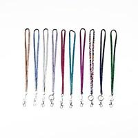 New Rhinstone Crystal Bling Lanyard With Key Chain and Lobster Clip for ID Badge