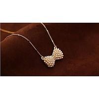 Necklace Pendant Necklaces / Pearl Necklace Jewelry Party / Daily / Casual Fashion Pearl / Alloy / Rhinestone / Gold Plated Silver 1pc