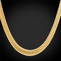 Necklace Choker Necklaces / Chain Necklaces Jewelry Wedding / Party / Daily / Casual Fashion Alloy / Platinum Plated / Gold PlatedGold /