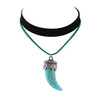 Necklace Choker Necklaces Jewelry Casual Basic Design Birthstones Alloy Turquoise Women 1pc Gift Red Blue