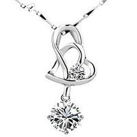 Necklace Pendants Jewelry Daily / Casual / Sports Sterling Silver / Crystal Silver 1pc Gift