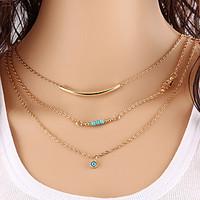 Necklace Choker Necklaces / Vintage Necklaces Jewelry Party / Daily / Casual Fashion Alloy Gold 1pc Gift