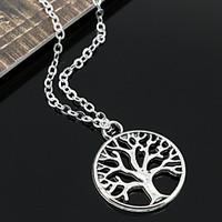 Necklace Pendant Necklaces / Chain Necklaces / Vintage Necklaces Jewelry Party / Daily / Casual Fashion Alloy Silver 1pc Gift