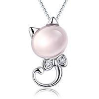 Necklace Pendant Necklaces Jewelry Daily / Casual Silver / Sterling Silver Silver 1pc Gift