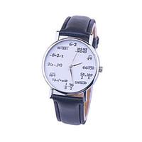 New Fashion Casual Ladies Leather Quartz Mathematical Symbols Women Wrist Watches Cool Watches Unique Watches