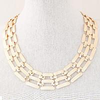Necklace Choker Necklaces / Chain Necklaces Jewelry Party / Daily / Casual Fashion Alloy Gold / Silver 1pc Gift