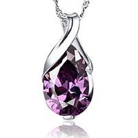 Necklace Pendant Necklaces Jewelry Daily / Casual Birthstones Silver / Sterling Silver Silver 1pc Gift