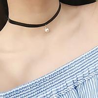 Necklace Choker Necklaces Tattoo Choker Jewelry Daily Casual Tattoo Style Sexy Fashion Alloy Lace 1pc Gift Black-White