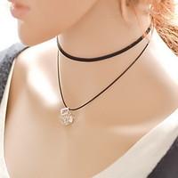 Necklace Choker Necklaces Pendant Necklaces Tattoo Choker Jewelry Daily Casual Tattoo Style Sexy Fashion Lace Fabric 1pc Gift Black-White