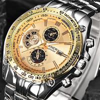 New Luxury Brand Gold Watch Clock Men Watches Full Stainless Steel Military Wristwatches Relogio Date Quartz Watch