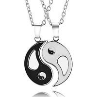 Necklace Taiji Pendant Necklace Jewelry Party / Daily Unique Design for Couple