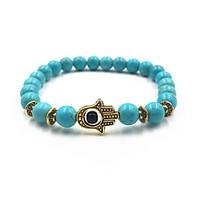 new arrival nature stone evil eye hand strand bracelets daily casual 1 ...