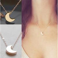 Necklace Non Stone Pendant Necklaces Jewelry Birthday Engagement Daily Casual Moon Unique Design Dangling Style Multi-ways Wear Alloy 1pc