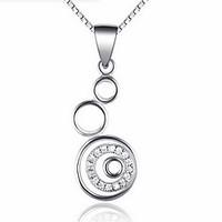 Necklace Pendant Necklaces Jewelry Birthday Daily Euramerican Sterling Silver 1pc Gift Silver