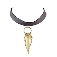 Necklace Choker Necklaces Jewelry Party / Daily / Casual Fashion / Bohemia Style / Personality Alloy / Leather Black 1pc Gift