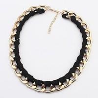 Necklace Choker Necklaces Jewelry Wedding / Party / Daily / Casual Fashion Alloy / Gold Plated Silver 1pc Gift
