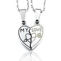 Necklace Pendant Necklaces Jewelry Party / Daily / Casual Fashion Alloy Silver 1pc Gift