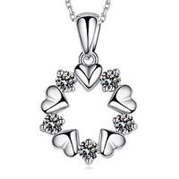 necklace pendant necklaces jewelry daily casual birthstones silver ste ...