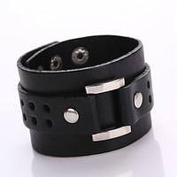 New fashion Leather Bracelet With Restoring Ancient Ways Personality Punk Alloy Bracelet With Genuine Leather