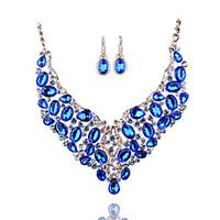 New Fashion Africa East Europe Color Exaggeration Bride Necklace Earrings Set