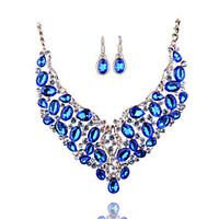 new fashion africa east europe color exaggeration bride necklace earri ...