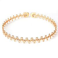 New Fashion Europe Exaggerated Simple Gothic Plated Gold/Silver Infinity Choker Necklace For Women Clavicle Chain Necklace Jewelry Accessories