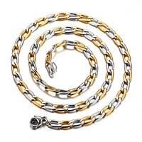 Necklace Chain Necklaces Jewelry Daily / Casual Fashion Titanium Steel Silver 1pc Gift