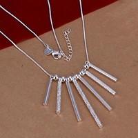 Necklace Statement Necklaces Jewelry Wedding / Party / Daily / Casual Silver Plated Silver 1pc Gift