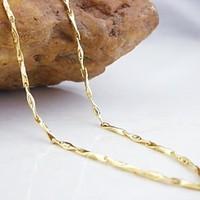 Necklace Chain Necklaces Jewelry Wedding / Party / Daily / Casual Fashion Copper Gold 1pc Gift