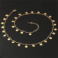 Necklace Choker Necklaces / Chain Necklaces / Collar Necklaces / Statement Necklaces Jewelry Party Fashion Gold Plated Gold 1pc Gift