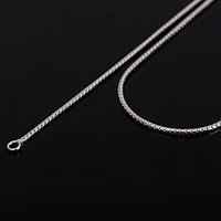 Necklace Chain Necklaces Jewelry Wedding / Party / Daily / Casual Fashion Titanium Steel Silver 1pc Gift