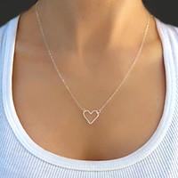 Necklace Pendant Necklaces Jewelry Party / Daily / Casual Fashion Alloy Silver 1pc Gift