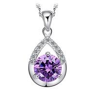 necklace pendant necklaces jewelry daily casual birthstones silver ste ...