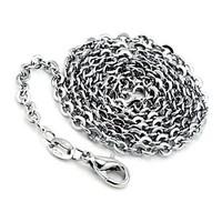 Necklace Choker Necklaces / Chain Necklaces Jewelry Wedding / Party / Daily / Casual Fashion Titanium Steel Silver 1pc Gift
