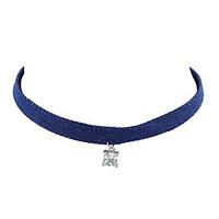 Necklace Choker Necklaces Jewelry Party / Daily / Casual Fashion / Bohemia Style / Personality Fabric Blue 1pc Gift