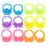 neon plastic rings pk12