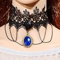 Necklace Choker Necklaces / Collar Necklaces / Statement Necklaces / Vintage Necklaces Jewelry Wedding / Party Fashion Lace Black 1pc Gift