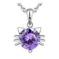 Necklace Pendant Necklaces Jewelry Daily / Casual Birthstones Silver / Sterling Silver Silver 1pc Gift