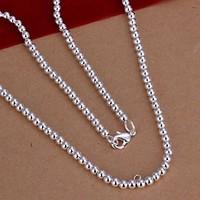 Necklace Chain Necklaces Jewelry Wedding / Party / Daily / Casual Sterling Silver Silver 1pc Gift