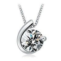 Necklace Pendant Necklaces Jewelry Daily / Casual Birthstones Silver / Sterling Silver Silver 1pc Gift