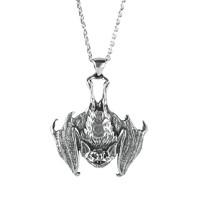 Necklace Silver Vampire Bat