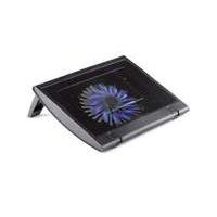 Ngs Turbostand Notebook Stand With Large Illuminated Cooling Fan Usb 2.0 Black (314457)