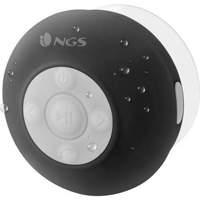 Ngs Roller Splash Water Resistant Rechargeable Bluetooth Portable Speaker With Suction Pad Black 3w (945705)